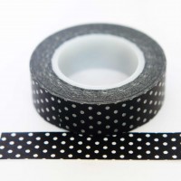 black-&amp-white-polka-dot-washi-tape